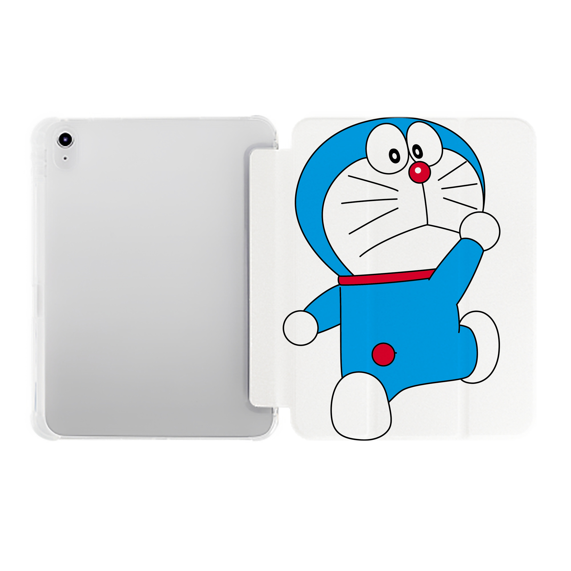 （画像用） ドラえもん Doraemon IPad ケース ペン収納付き 三つ折りスタンド PUレザー×シリコン 対応機種9.5/10.5/10.9インチ